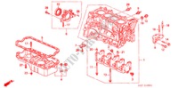 BLOQUE DE CILINDRO/COLECTOR DE ACEITE (SOHC) para Honda CIVIC AERODECK 1.5IVT 5 Puertas 5 velocidades manual 1998