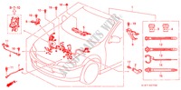 CONJ. DE CABLES DE MOTOR (DOHC) (LH) para Honda CIVIC AERODECK 1.8VTI 5 Puertas 5 velocidades manual 1998