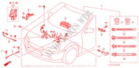 CONJ. DE CABLES DE MOTOR (SOHC) (LH) para Honda CIVIC AERODECK LS 5 Puertas 5 velocidades manual 1999