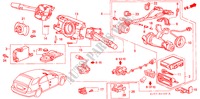 INTERRUPTOR COMBINACION(LH) para Honda CIVIC AERODECK 1.4I 5 Puertas 5 velocidades manual 1999