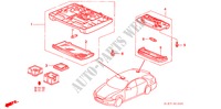 LUZ INTERIOR para Honda CIVIC AERODECK 1.4IS 5 Puertas 5 velocidades manual 1998