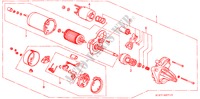 MOTOR DE ARRANQUE(CANAL O) para Honda CIVIC AERODECK 1.4I 5 Puertas 5 velocidades manual 1998