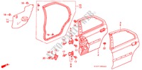 PANELES DE PUERTA TRAS. para Honda CIVIC AERODECK 1.4I 5 Puertas 5 velocidades manual 1998