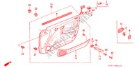 RECUBRIMIENTO DE PUERTA(LH) para Honda CIVIC AERODECK 2.0ITD 5 Puertas 5 velocidades manual 2000