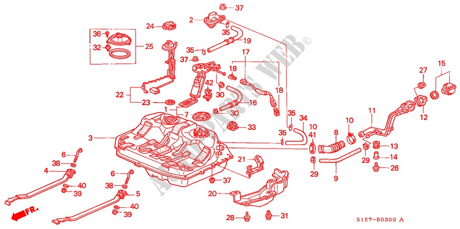 TANQUE DE COMBUSTIBLE para Honda CIVIC AERODECK 1.5IVT 5 Puertas 5 velocidades manual 1998