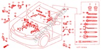 CONJ. DE CABLES DE MOTOR(LH) para Honda ACCORD 1.6IS 4 Puertas 5 velocidades manual 2002