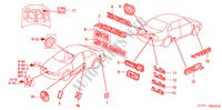 EMBLEMAS para Honda ACCORD 1.6ILS 4 Puertas 5 velocidades manual 2002