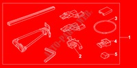 SOPORTE PORTABICICLETAS para Honda ACCORD 1.8IS 4 Puertas 5 velocidades manual 2002