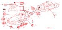 EMBLEMAS/ETIQUETAS DE PRECAUCION para Honda S2000 S2000 2 Puertas 6 velocidades manual 2002