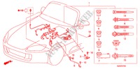 CONJ. DE CABLES DE MOTOR(LH) para Honda S2000 S 2 Puertas 6 velocidades manual 2009