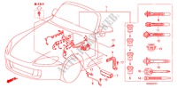 CONJ. DE CABLES DE MOTOR(RH) para Honda S2000 BASE 2 Puertas 6 velocidades manual 2009