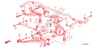 ESTABILIZADOR TRASERO/ BRAZO INFERIOR TRASERO para Honda S2000 S 2 Puertas 6 velocidades manual 2009