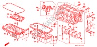BLOQUE DE CILINDRO/COLECTOR DE ACEITE para Honda HR-V 4WD 3 Puertas automática completa 2001