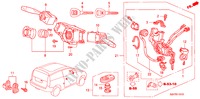 INTERRUPTOR COMBINACION(RH) para Honda HR-V 4WD 3 Puertas 5 velocidades manual 1999