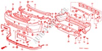 PARAGOLPES('02) para Honda HR-V 4WD 3 Puertas 5 velocidades manual 2002