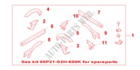 STYLISH BODY KIT INCL FENDERS para Honda HR-V 4WD 3 Puertas 5 velocidades manual 2000