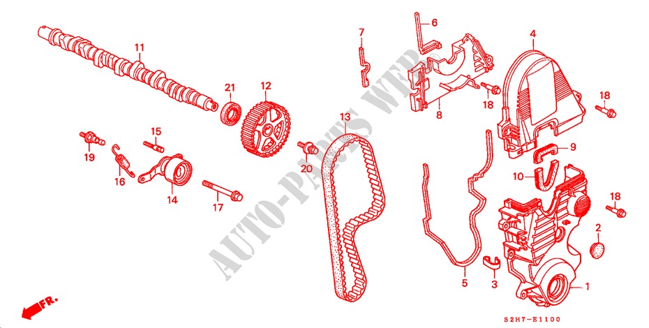 ARBOL DE LEVAS/CORREA DE SINCRONIZACION para Honda HR-V HYPER 3 Puertas 5 velocidades manual 2002