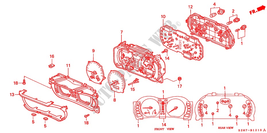INDICADOR DE COMBINACION para Honda HR-V HYPER 5 Puertas 5 velocidades manual 2002