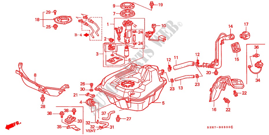 TANQUE DE COMBUSTIBLE para Honda HR-V HYPER 5 Puertas 5 velocidades manual 2002