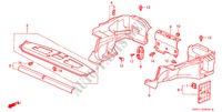 BANDEJA TRASERA/GUARNICION PORTAEQUIPAJE para Honda PRELUDE 2.2VTI 2 Puertas 5 velocidades manual 1997