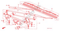 LIMPIAPARABRISAS (RH) para Honda PRELUDE 2.0I 2 Puertas 5 velocidades manual 1998