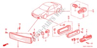 LUZ DE COMBINACION para Honda PRELUDE 2.2VTI 2 Puertas 5 velocidades manual 1997