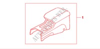 CENTER ARMREST para Honda ACCORD 1.8IES 5 Puertas 5 velocidades manual 2000