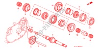 EJE PRINCIPAL(1.6L) para Honda ACCORD 1.6IS 5 Puertas 5 velocidades manual 2000