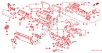 GUARNICION DE INSTRUMENTO(RH) para Honda ACCORD 1.8IES 5 Puertas 5 velocidades manual 1999