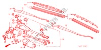 LIMPIAPARABRISAS (RH) para Honda ACCORD 1.8IES 5 Puertas 5 velocidades manual 2000