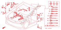 CONJ. DE CABLES DE MOTOR(LH) para Honda ACCORD 1.6ILS         7PA 5 Puertas 5 velocidades manual 2001