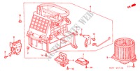 SOPLADOR DE CALEFACTOR(RH) para Honda ACCORD 1.8SE    EXECUTIVE 5 Puertas 5 velocidades manual 2001
