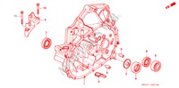 ALOJAMIENTO DE EMBRAGUE para Honda CIVIC 1.6LS 4 Puertas 5 velocidades manual 2002