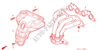 MULTIPLE DE ESCAPE para Honda CIVIC 1.4S 4 Puertas 5 velocidades manual 2002
