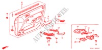 RECUBRIMIENTO DE PUERTA(LH) para Honda CIVIC 1.6ES 4 Puertas 5 velocidades manual 2001