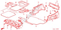 BANDEJA TRASERA/GUARNICION PORTAEQUIPAJE para Honda CIVIC 1.6 LS 4 Puertas 5 velocidades manual 2004