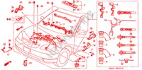 CONJ. DE CABLES DE MOTOR(RH) para Honda CIVIC 1.6 SE 4 Puertas 5 velocidades manual 2004