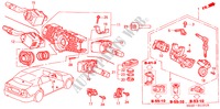 INTERRUPTOR COMBINACION(RH) para Honda CIVIC 1.4 S 4 Puertas 5 velocidades manual 2004