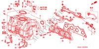 MULTIPLE DE ADMISION para Honda CIVIC 1.6 ES 4 Puertas 5 velocidades manual 2005