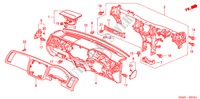 PANEL DE INSTRUMENTO(RH) para Honda CIVIC 1.4 S 4 Puertas 4 velocidades automática 2003