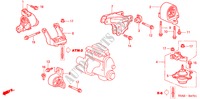 SOPORTES DE MOTOR(AT) para Honda CIVIC EXI-A 4 Puertas 4 velocidades automática 2003