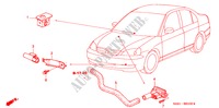ACONDICIONADOR DE AIRE(SENSOR) (RH) para Honda CIVIC HYBRID HYBRID 4 Puertas 5 velocidades manual 2003
