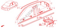 MOLDURA/PROTECTOR para Honda CIVIC HYBRID HYBRID 4 Puertas 5 velocidades manual 2003
