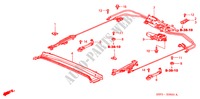 DESLIZANTES DE TECHO para Honda CIVIC COUPE VTI-A 2 Puertas 5 velocidades manual 2002