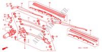 LIMPIAPARABRISAS(RH) para Honda CIVIC COUPE SE       EXECUTIVE 2 Puertas 5 velocidades manual 2001