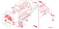 BOMBA DE ACEITE/COLADOR DE ACEITE (DIESEL) para Honda CIVIC 1.7ES 3 Puertas 5 velocidades manual 2003