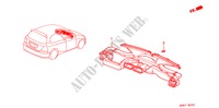 CONDUCTO(RH) para Honda CIVIC 1.6SE 3 Puertas 5 velocidades manual 2001