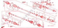 EJE DE IMPULSION DEL./EJE MEDIO para Honda CIVIC TYPE R 3 Puertas 6 velocidades manual 2004