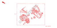 JUEGO DE JUNTA DE TRANSMISION (DIESEL) para Honda CIVIC 1.7LS 3 Puertas 5 velocidades manual 2004