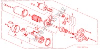MOTOR DE ARRANQUE(CANAL O) para Honda CIVIC 1.6S 3 Puertas 5 velocidades manual 2001